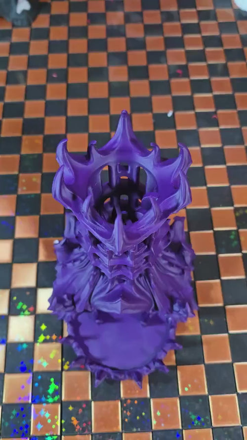 3D Printed Citadel Dice Tower - Deep Purple
